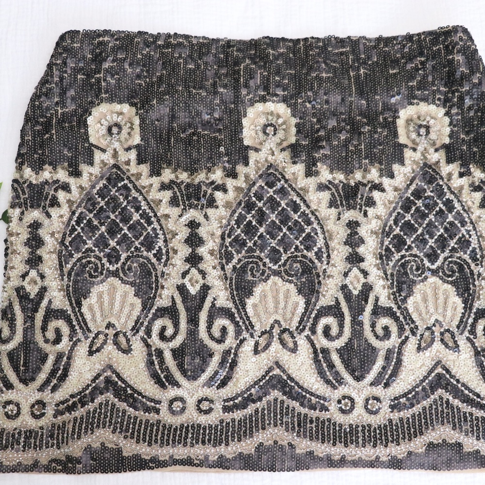 Beaded Mini Skirt